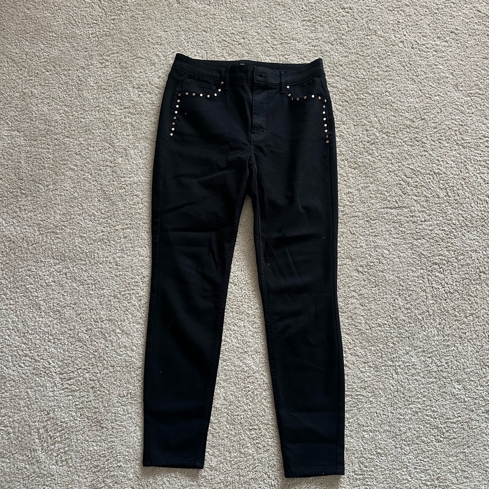 White House Black Market Black Studded Jeans